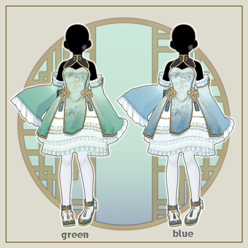 【VRoid】華やぎロリィタドレス