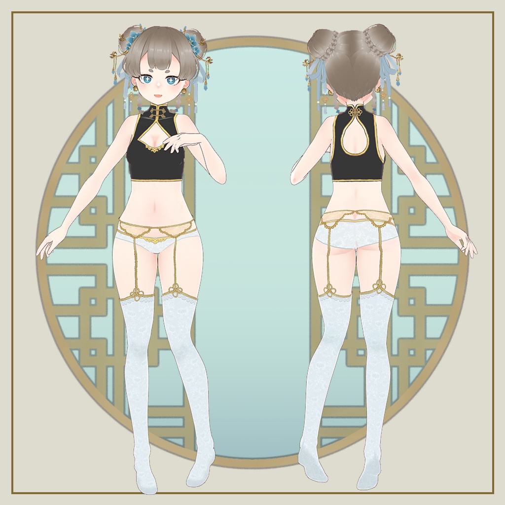 【VRoid製3Dモデル】シャオユィ-XiaoYu-