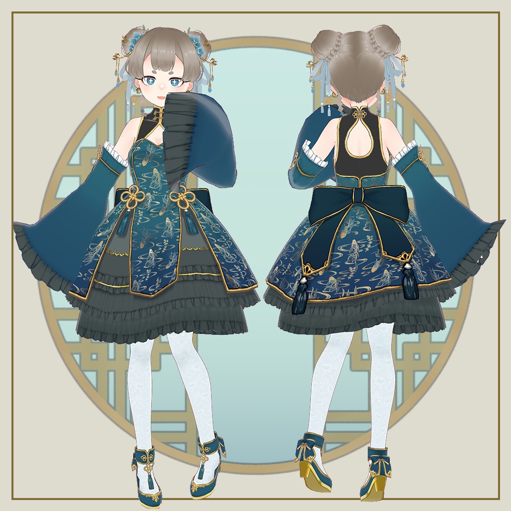 【VRoid製3Dモデル】シャオユィ-XiaoYu-