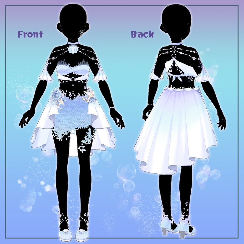 【VRoid】サマーナイトマーメイド