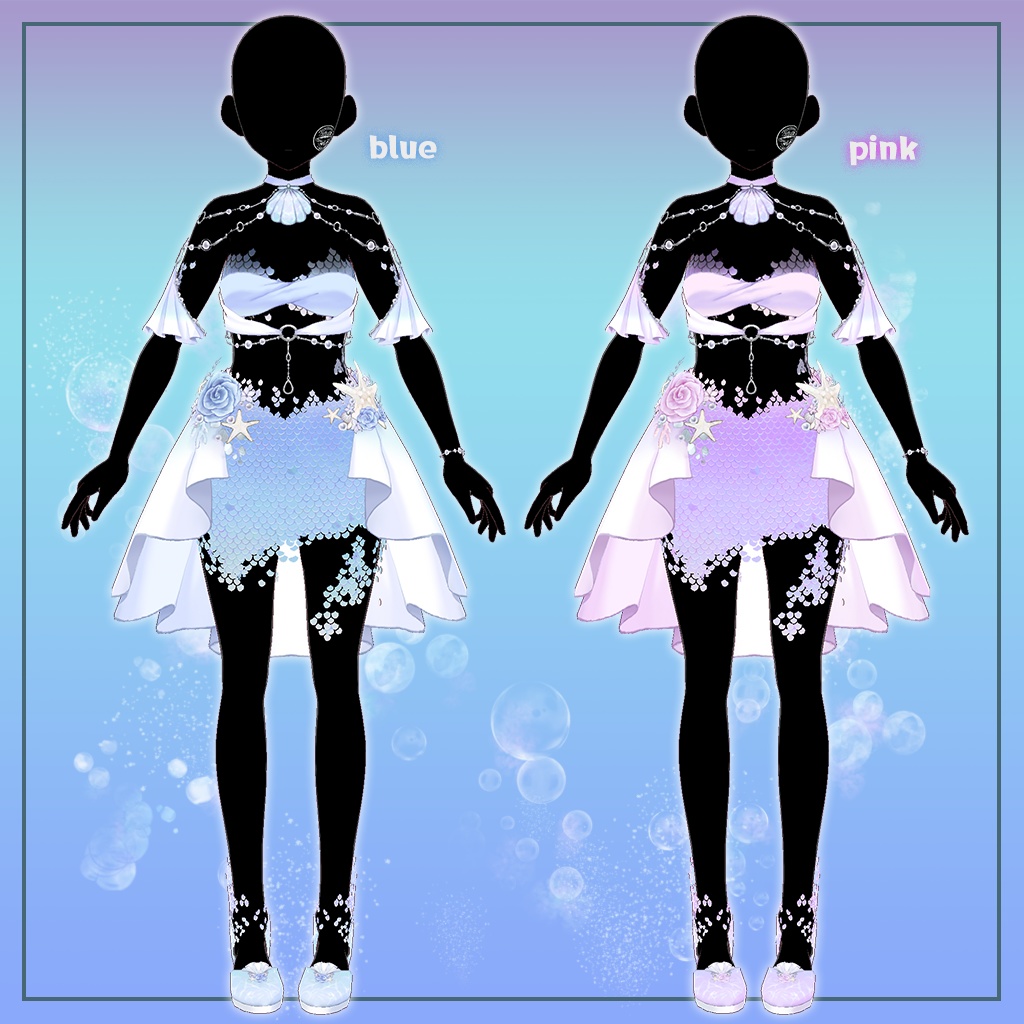 【VRoid】サマーナイトマーメイド