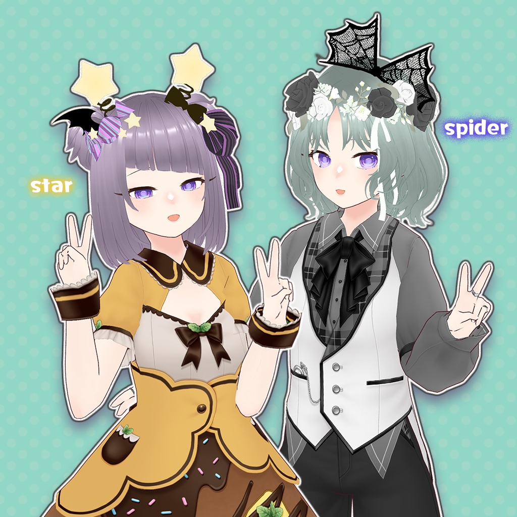 【VRoid】ハロウィンパーティカチューシャ