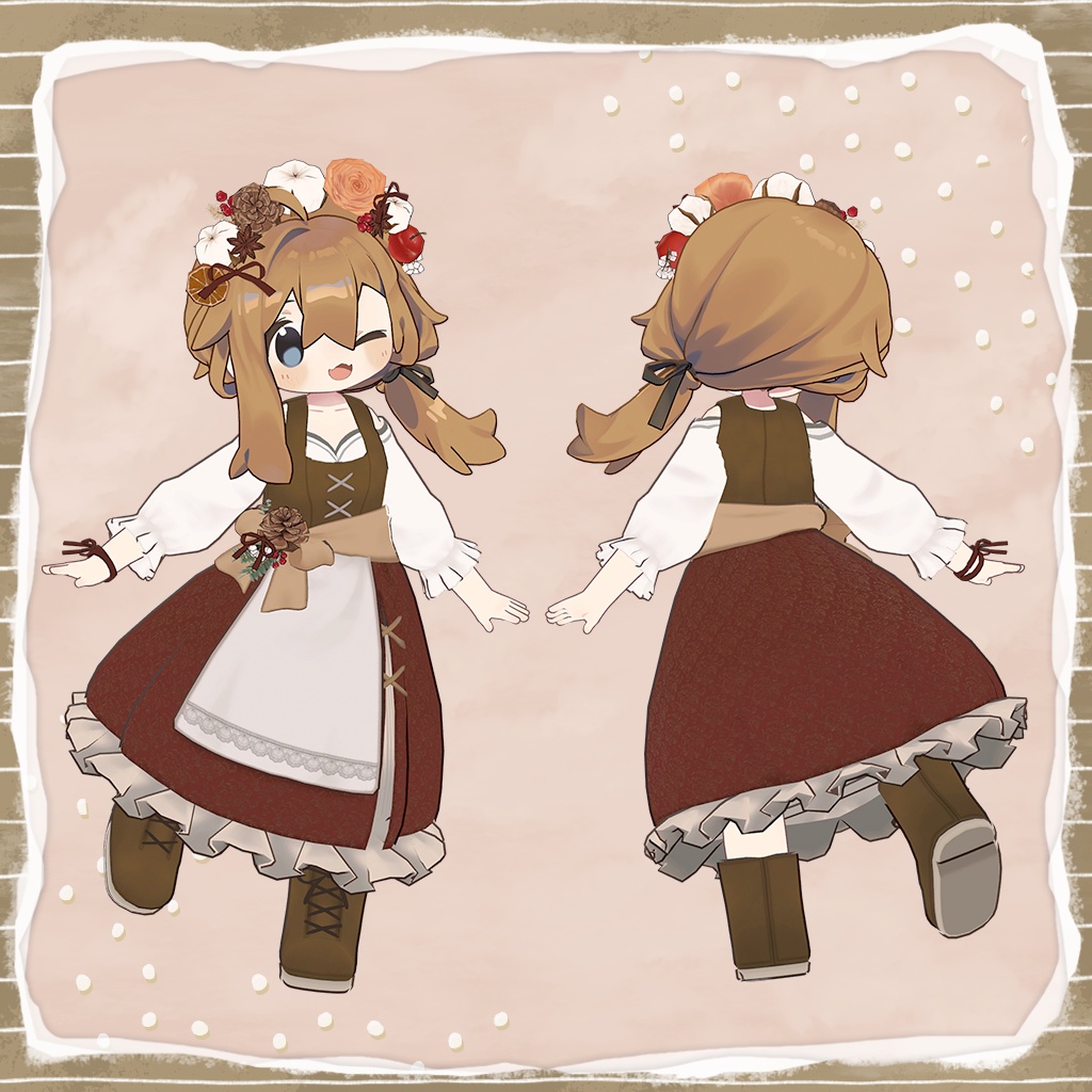 【まめふれんず対応】ひなたぼっこドレス