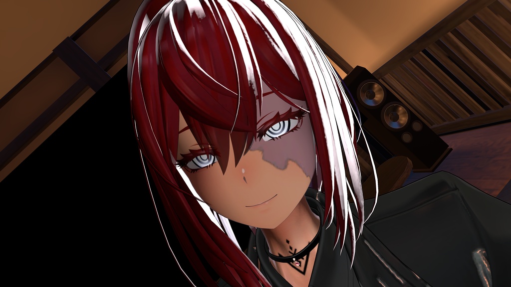 ぐるぐる目&火傷痕テクスチャ