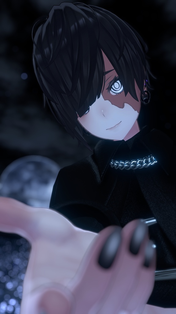 ぐるぐる目&火傷痕テクスチャ