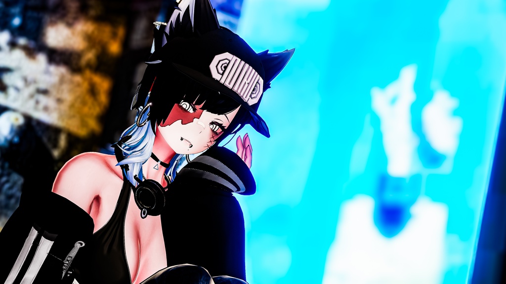 ぐるぐる目&火傷痕テクスチャ