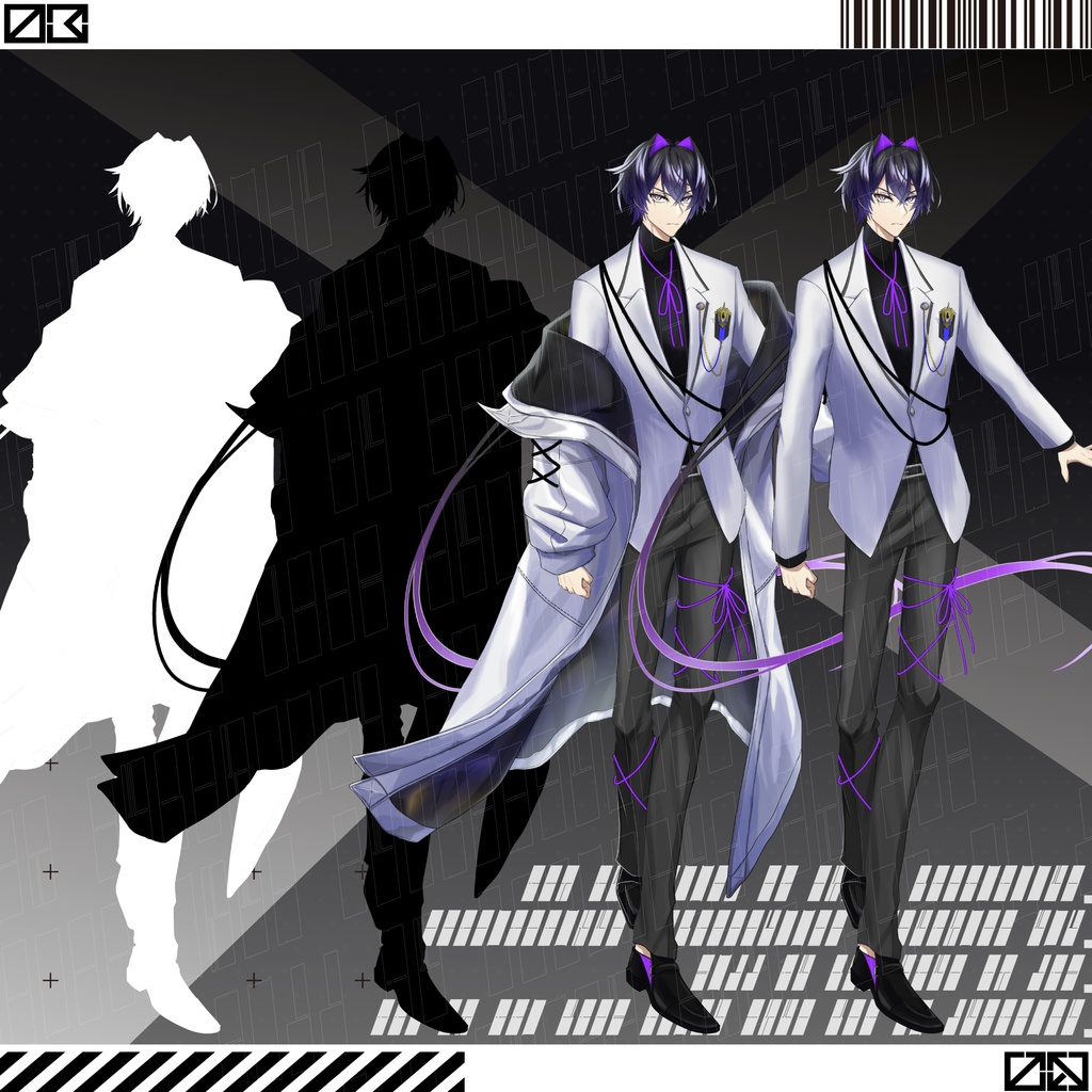 立ち絵素材No.4 エリート風男性_コート