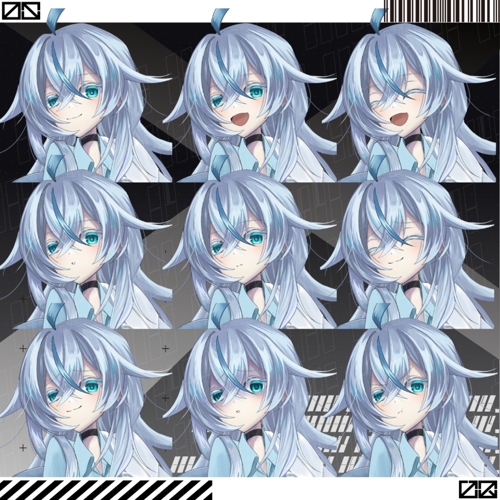 立ち絵素材No.5 少女_白衣