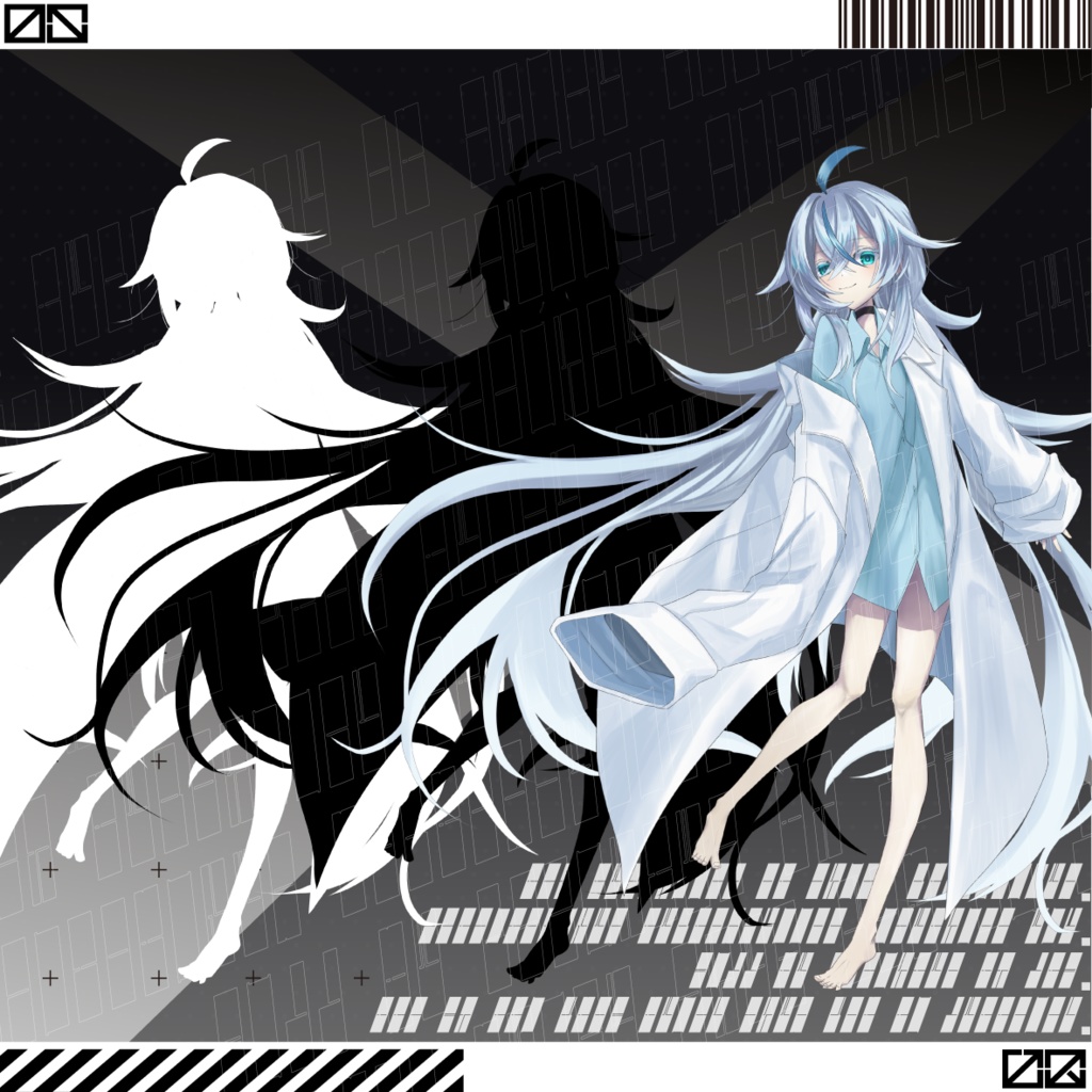 立ち絵素材No.5 少女_白衣