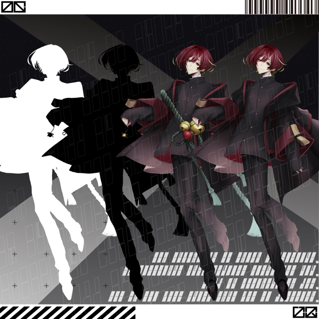 立ち絵素材No.5 男子学生_鈴