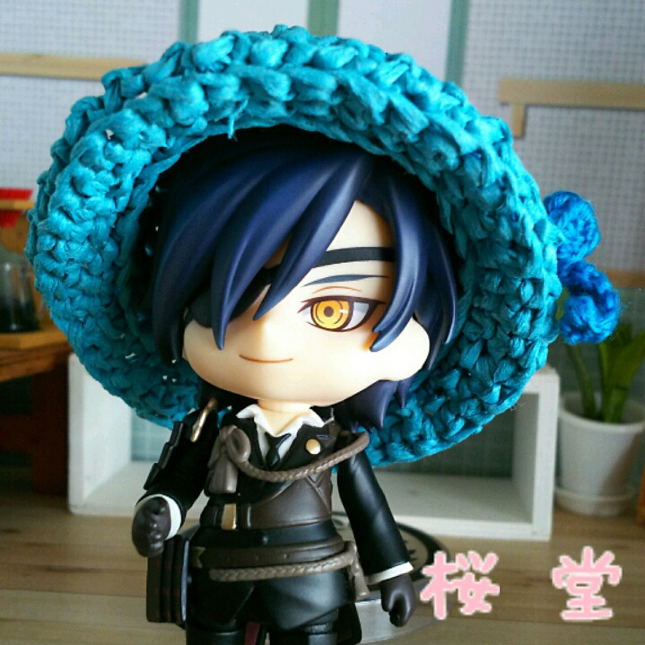 ねんどろいど ちゅんコレ用 サマーハット 青色 桜堂 Booth