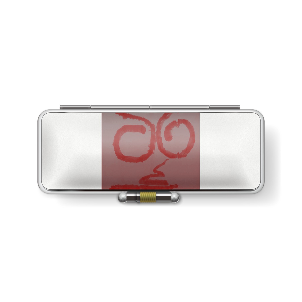 赤い竜巻印鑑ケース