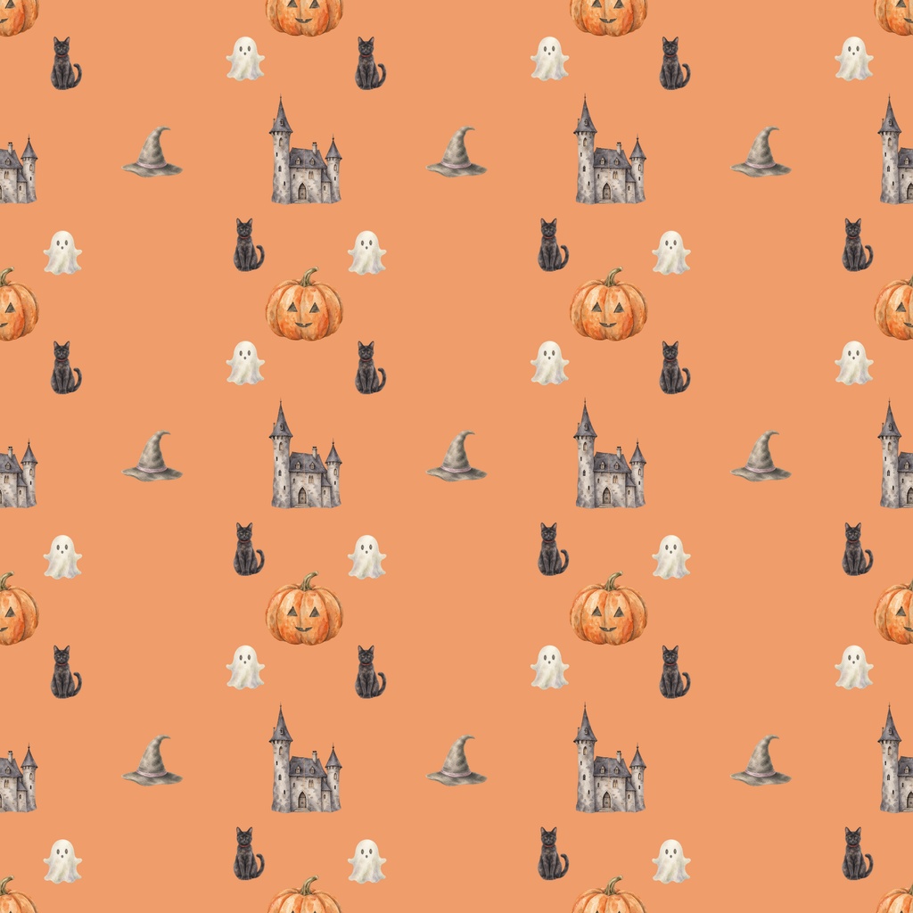 ハロウィン シームレス パターン柄