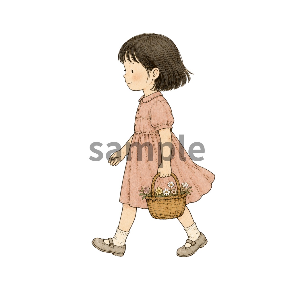 レトロな日常クリップアート20点セット|背景透過PNG・商用利用可