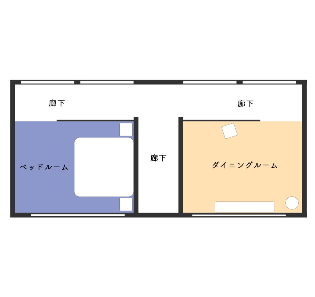 【VRCワールド想定】おつルーム -Simple-