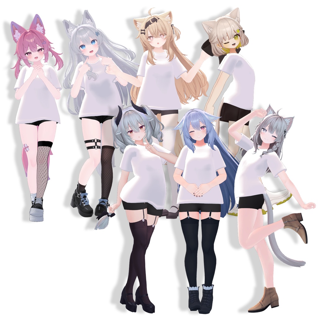 【無料版あり】シンプルTシャツ【再配布可】