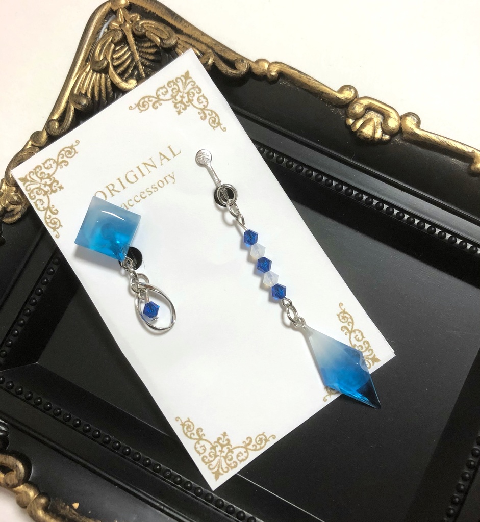 ヌヴィレット -イヤリング-【旅人の結晶】