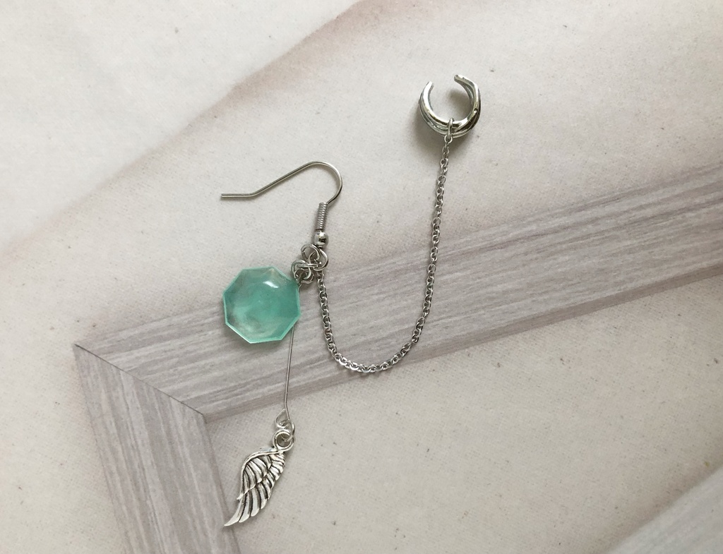 叶-ピアスorイヤリング&イヤーカフ-