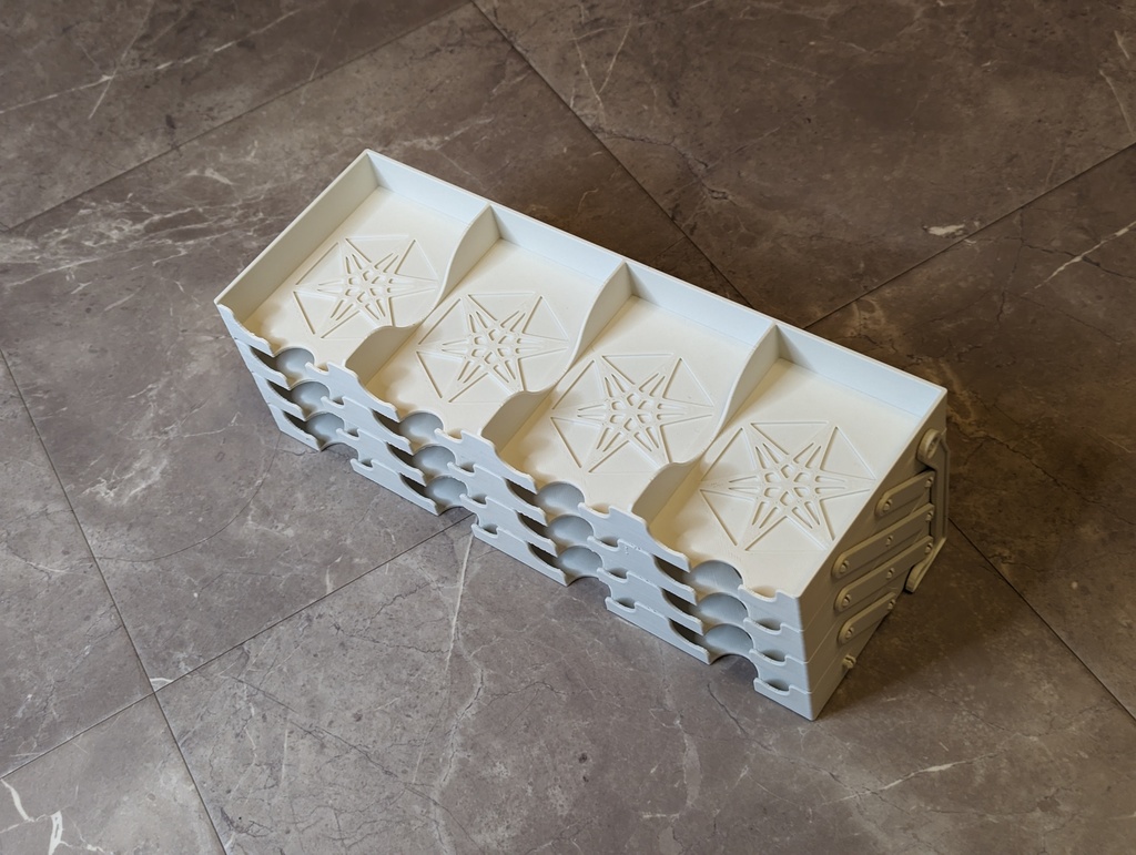 ◆収納枚数640枚!◆ドミニオンステージ ハートオブクラウン、スリーブ対応! 収納式ユーロサイズカードタワー ボドゲニク