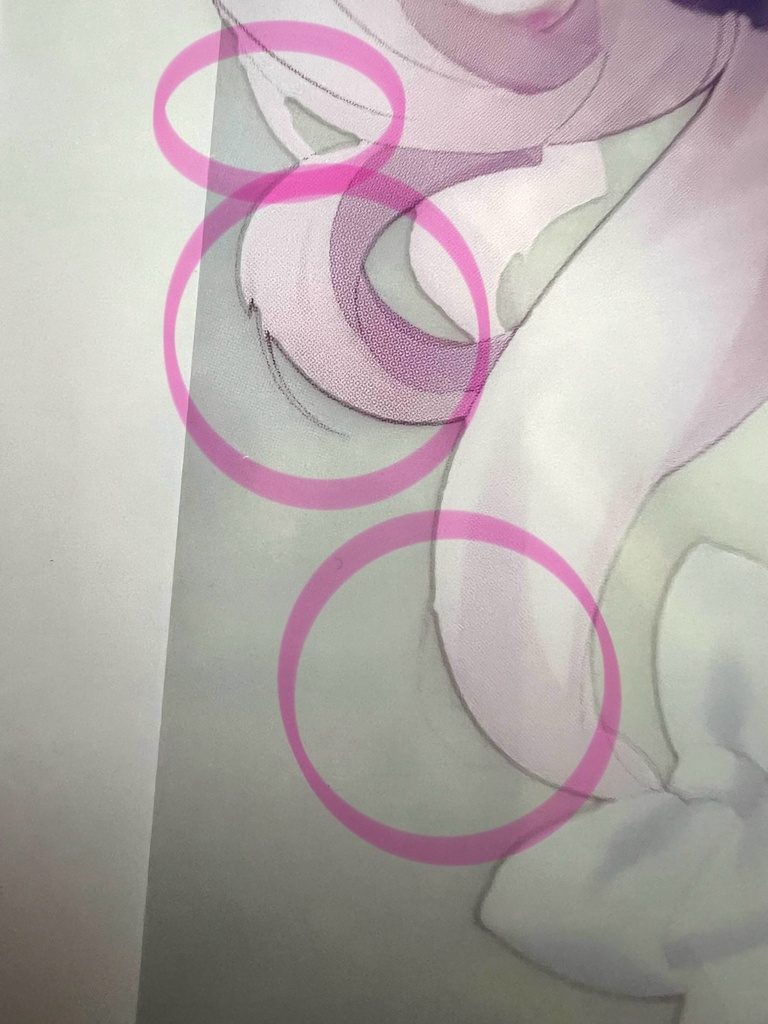 しくねうにデビュー記念クリアポストカード失敗編