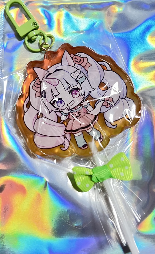 しくねうにハロウィン2025🎃キャンディ風アクキーセット