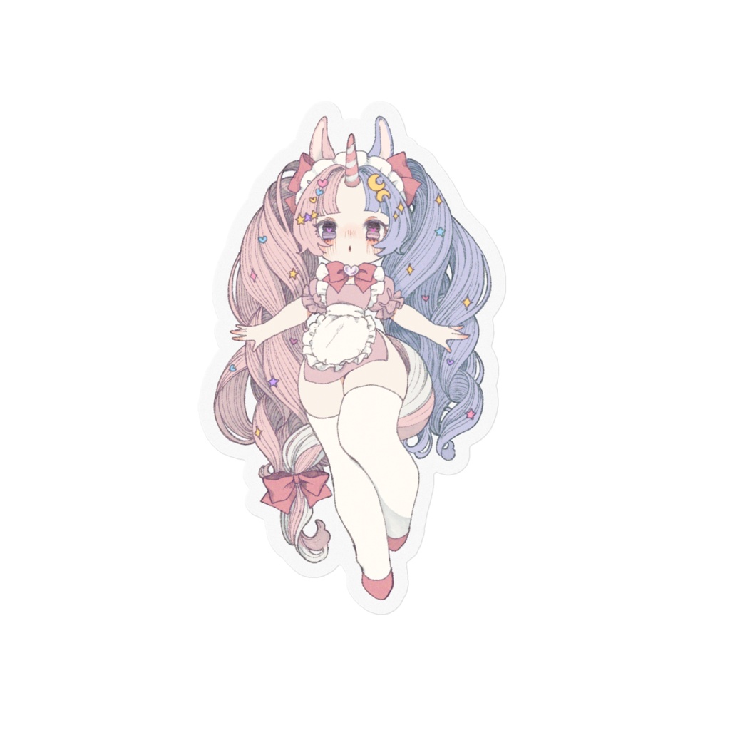 しくねうにバレンタイン2025💜クリアマットステッカー【単品】