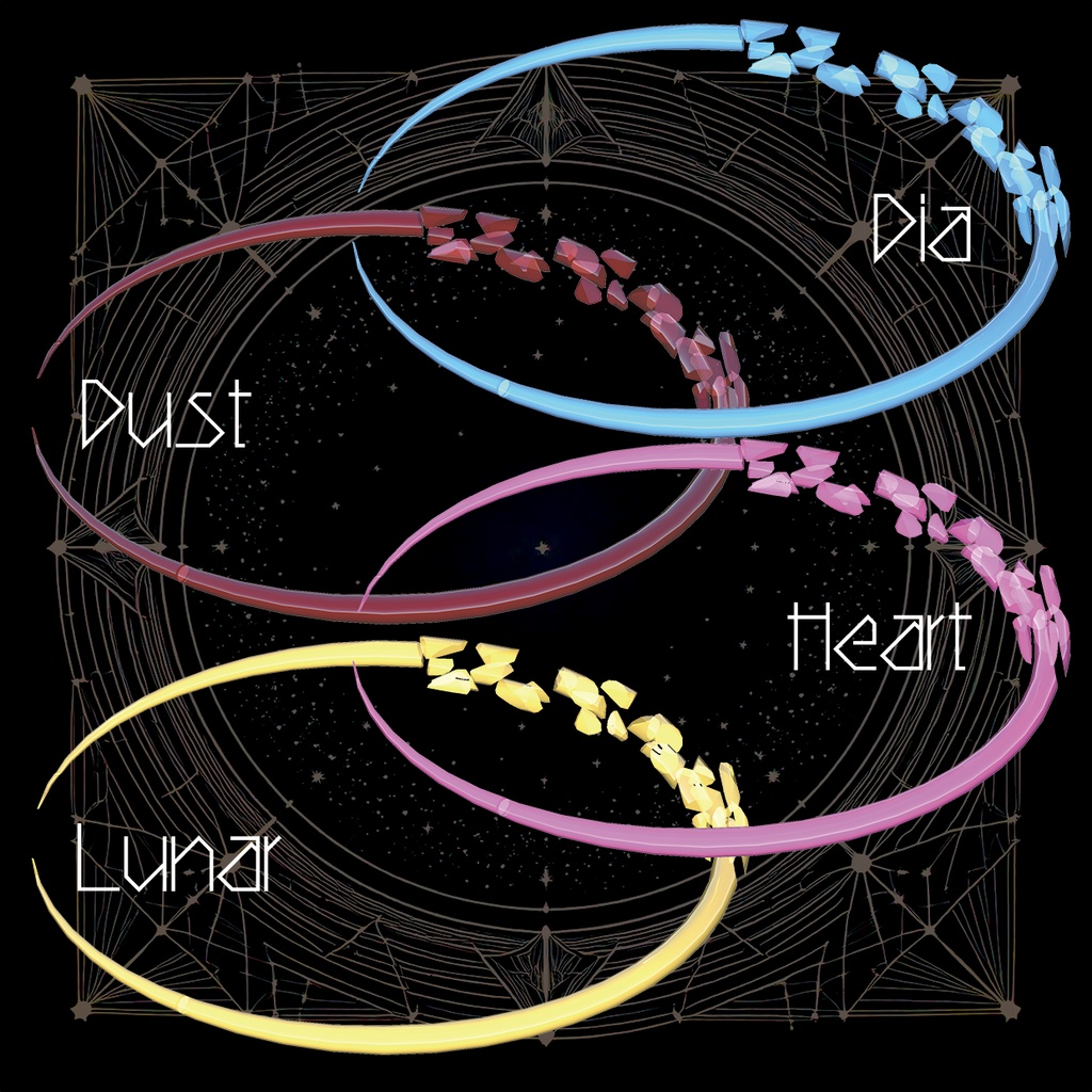 【VRChat想定】砕けたシンプルなヘイロー CrushedSimpleHalo