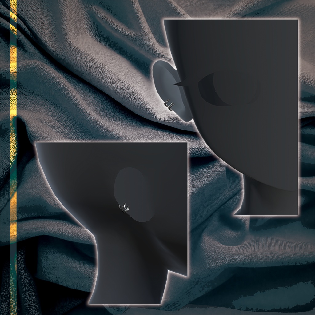 【VRChat想定】TriCylinderEarcuff