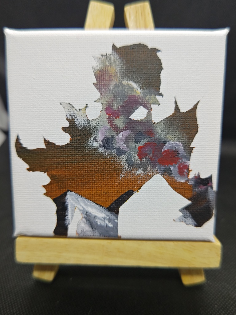 フールズ・ゴールドシルエット画（キャンバス）