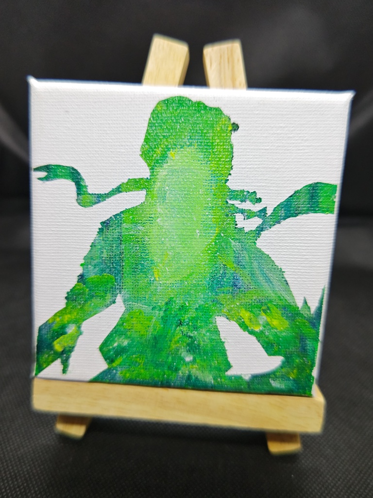ルキノシルエット画（キャンバス）