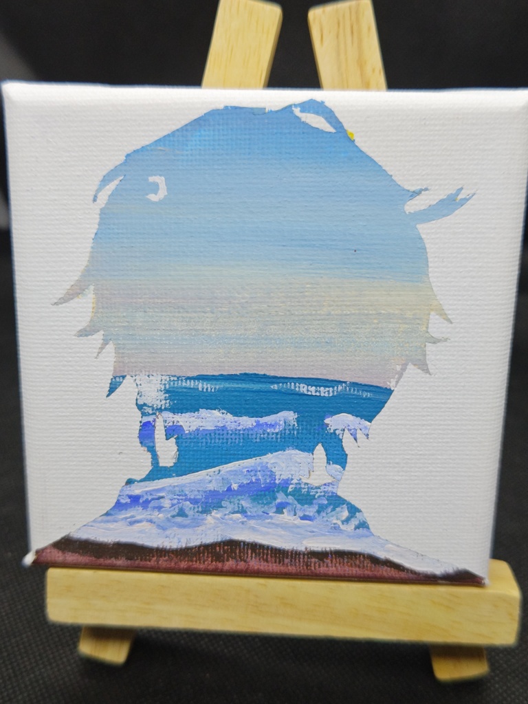 シルエット画（キャンバス）