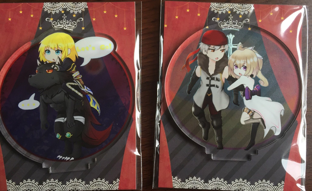 千メモ　レベッカ&ウォーカー、アミナ&ジャハルアクスタセット