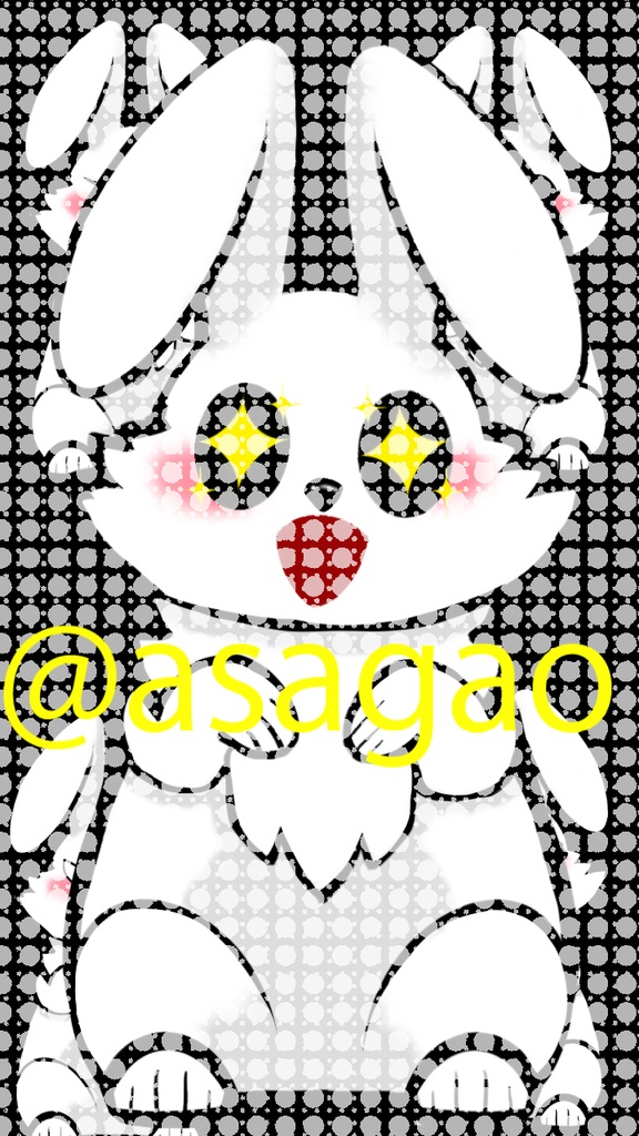 背景透過うさぎ【喜怒哀楽】