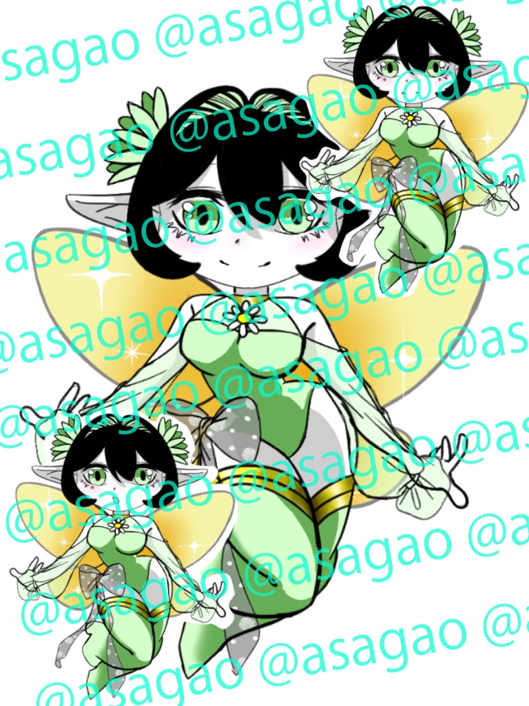 【素材】女の子の妖精_ Fairy