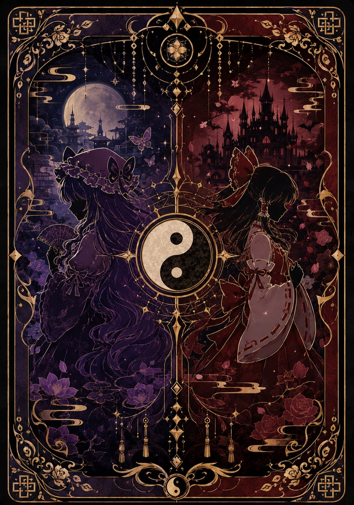【AIイラスト】東方同人タロット【フルデッキ】