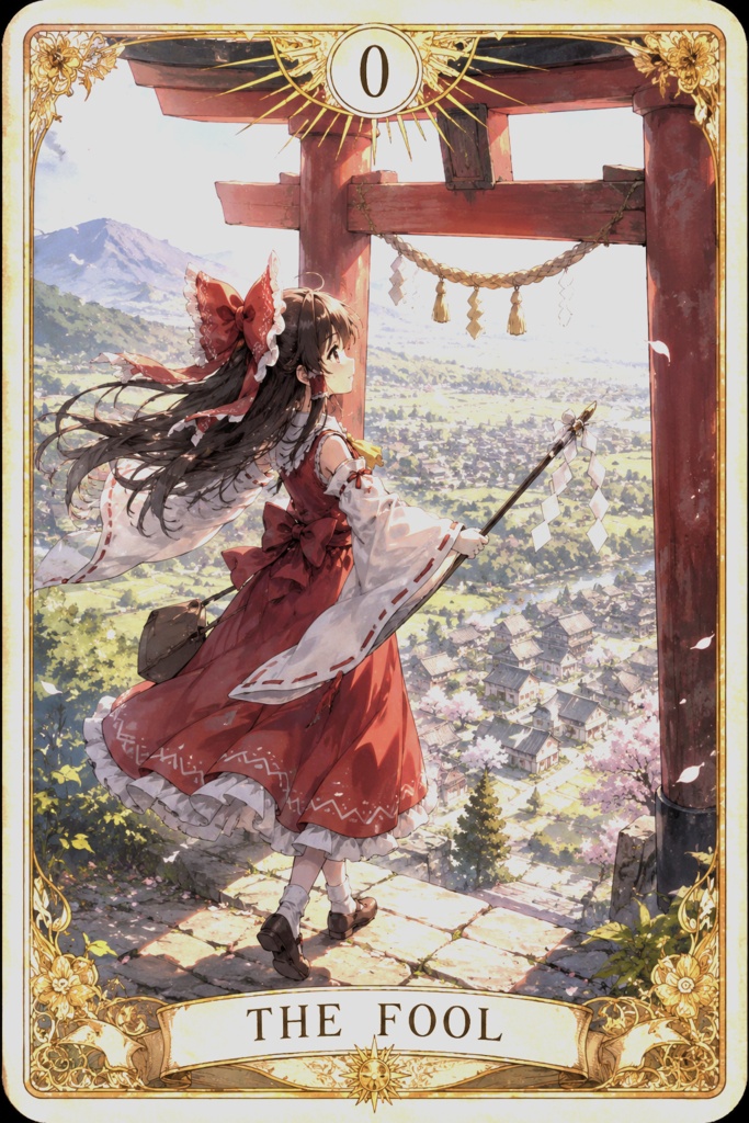 【AIイラスト】東方同人タロット【フルデッキ】