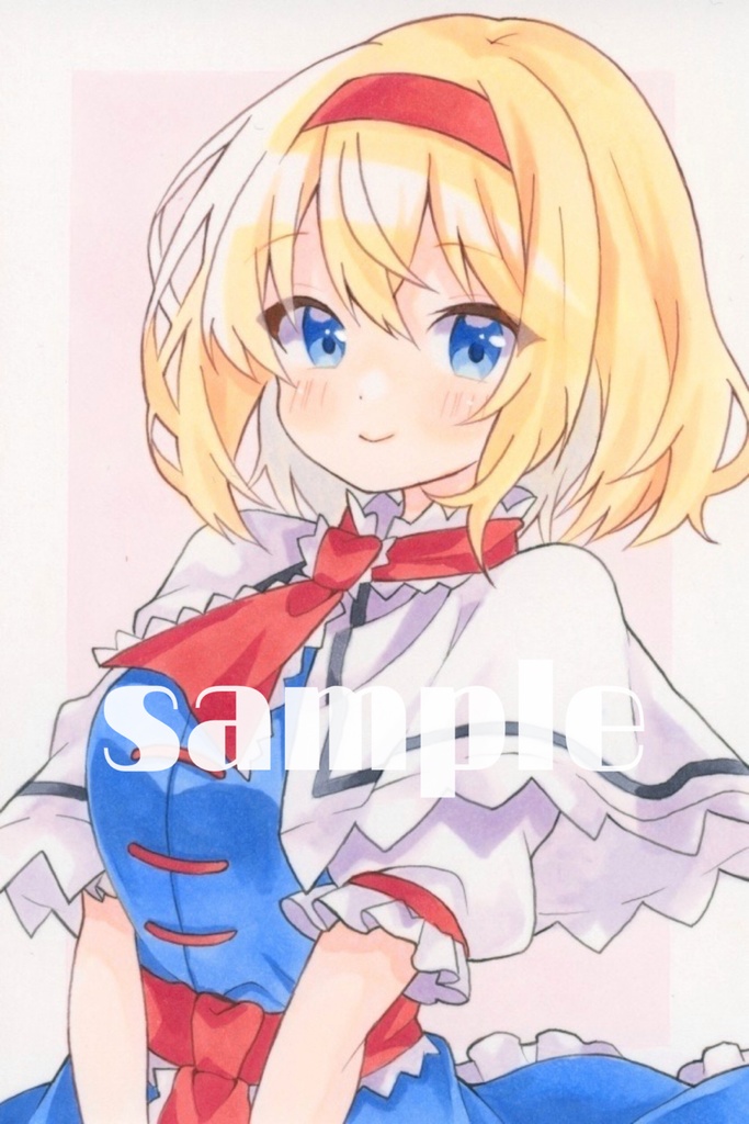 手描きイラスト 原画 東方Project アリス・マーガトロイド