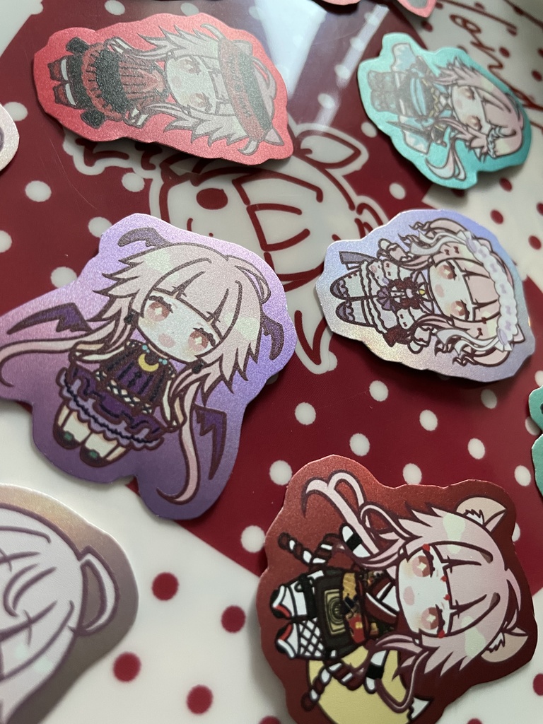 【新作】きらきらミニキャラフレークシール