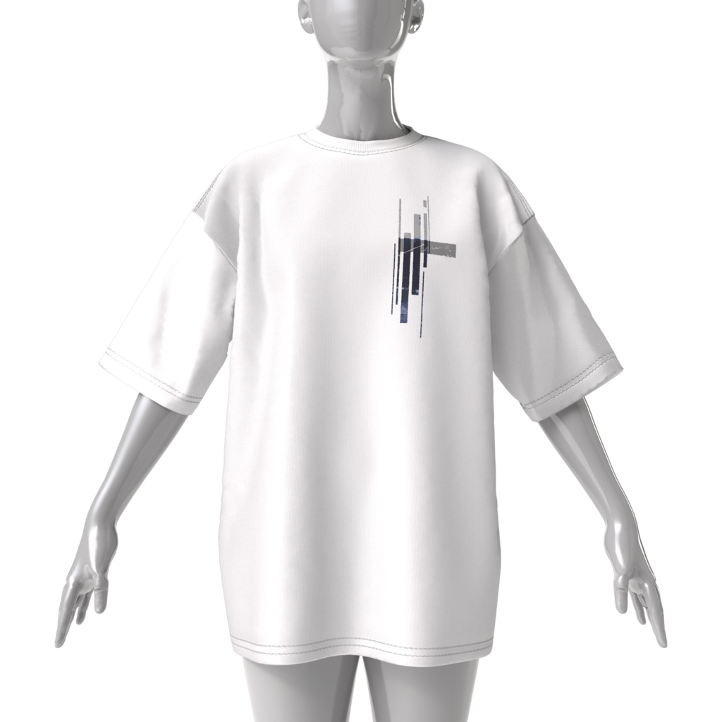 /夢野てう/-/ビッグシルエットTシャツ/