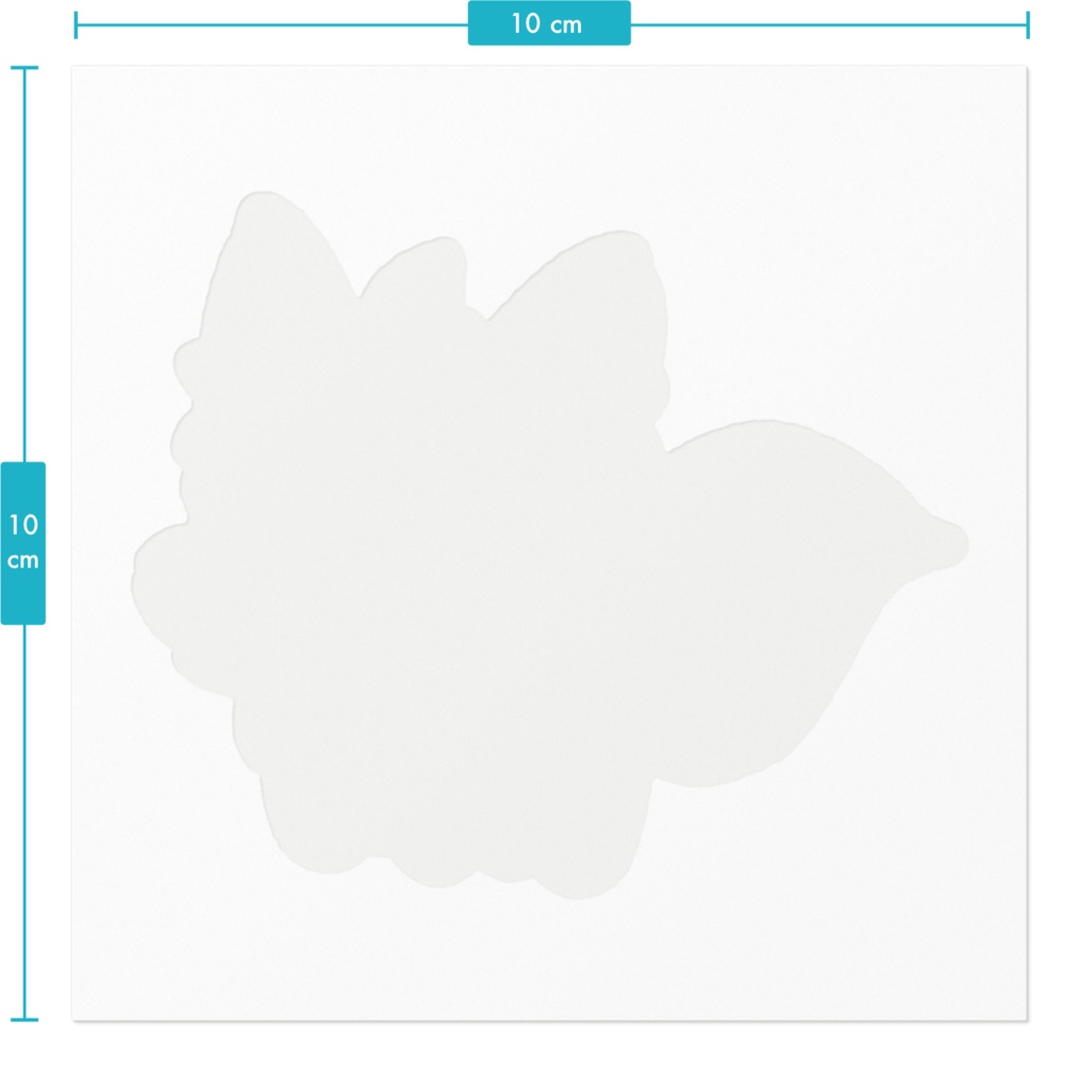 子白しろステッカー(大)
