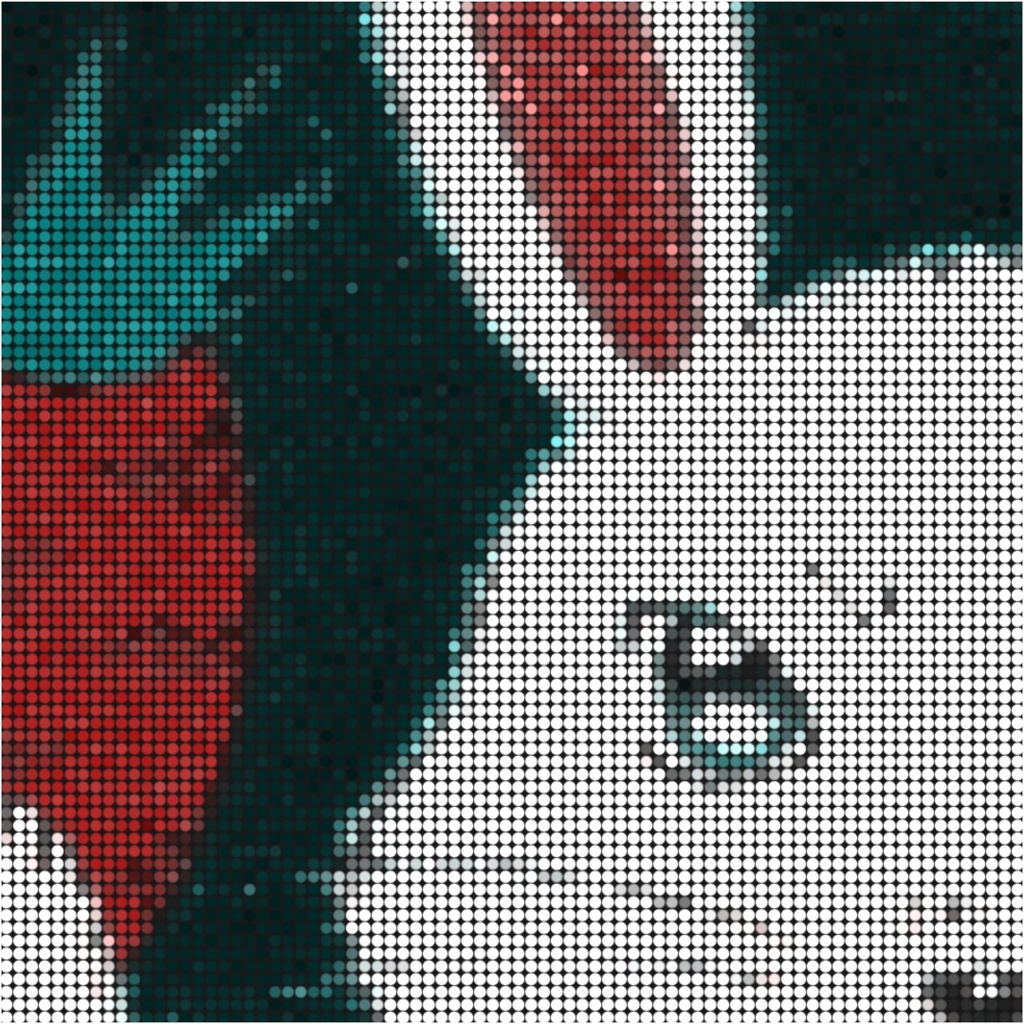 角形コースター 〈3匹のrabbit〉