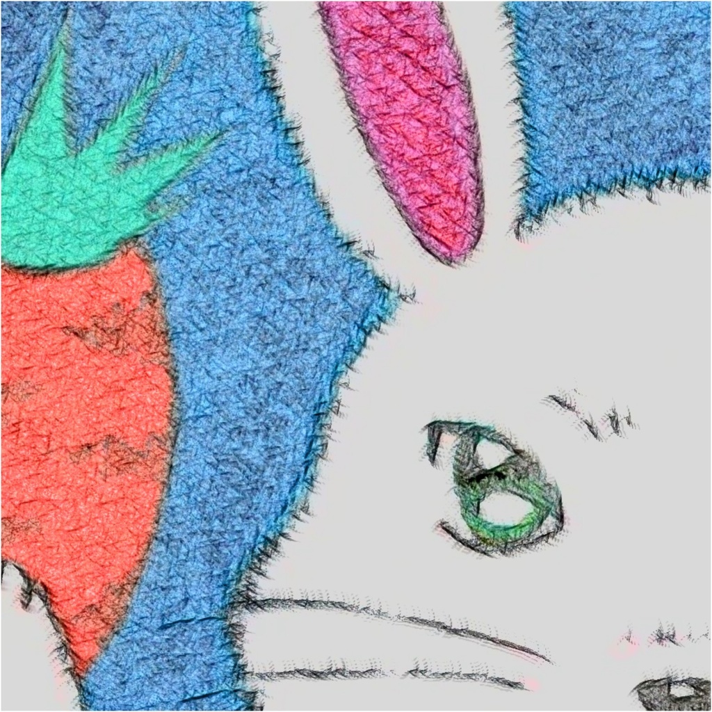 角形コースター 〈3匹のrabbit〉