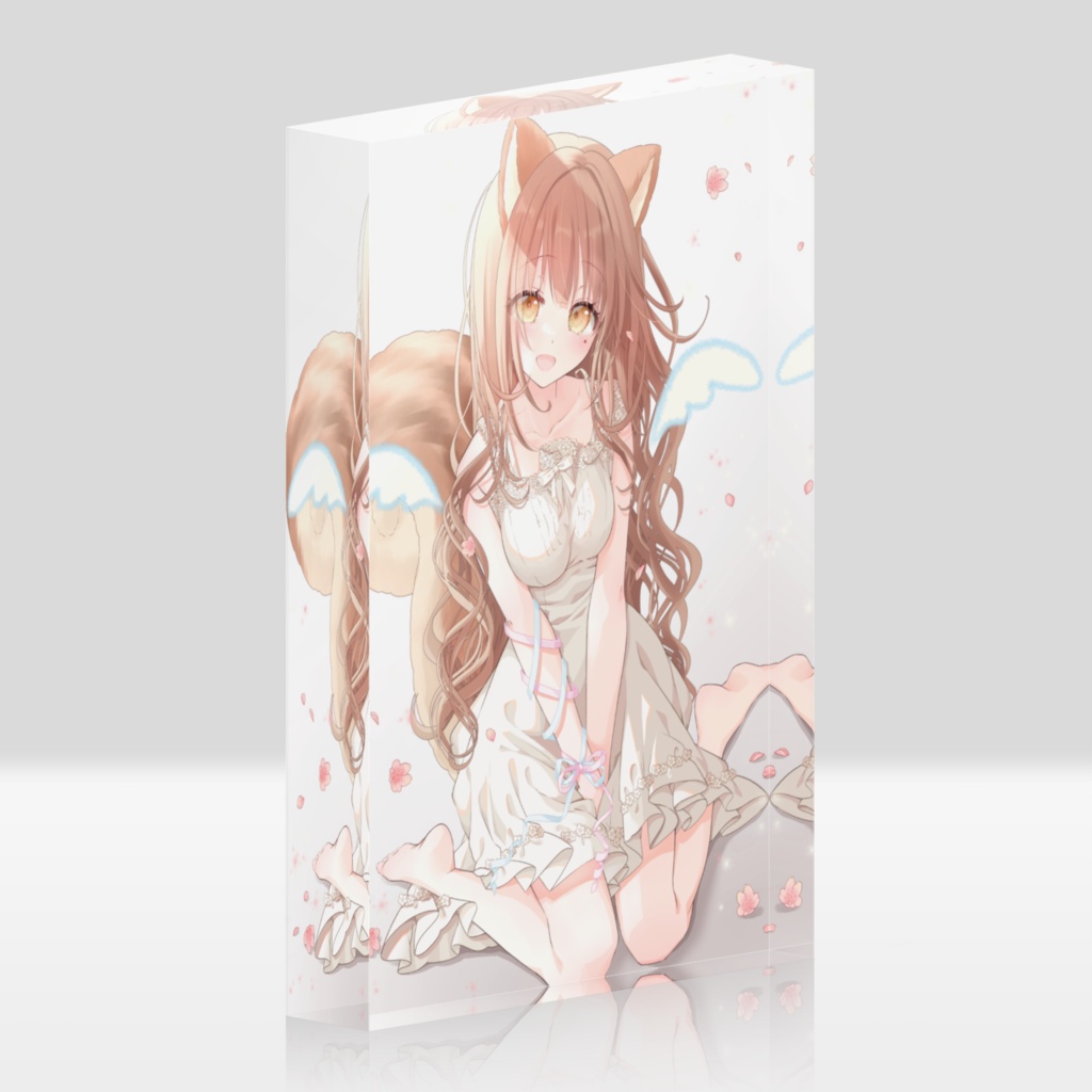 リスの天使ʚ🌸ɞ アクリルブロック
