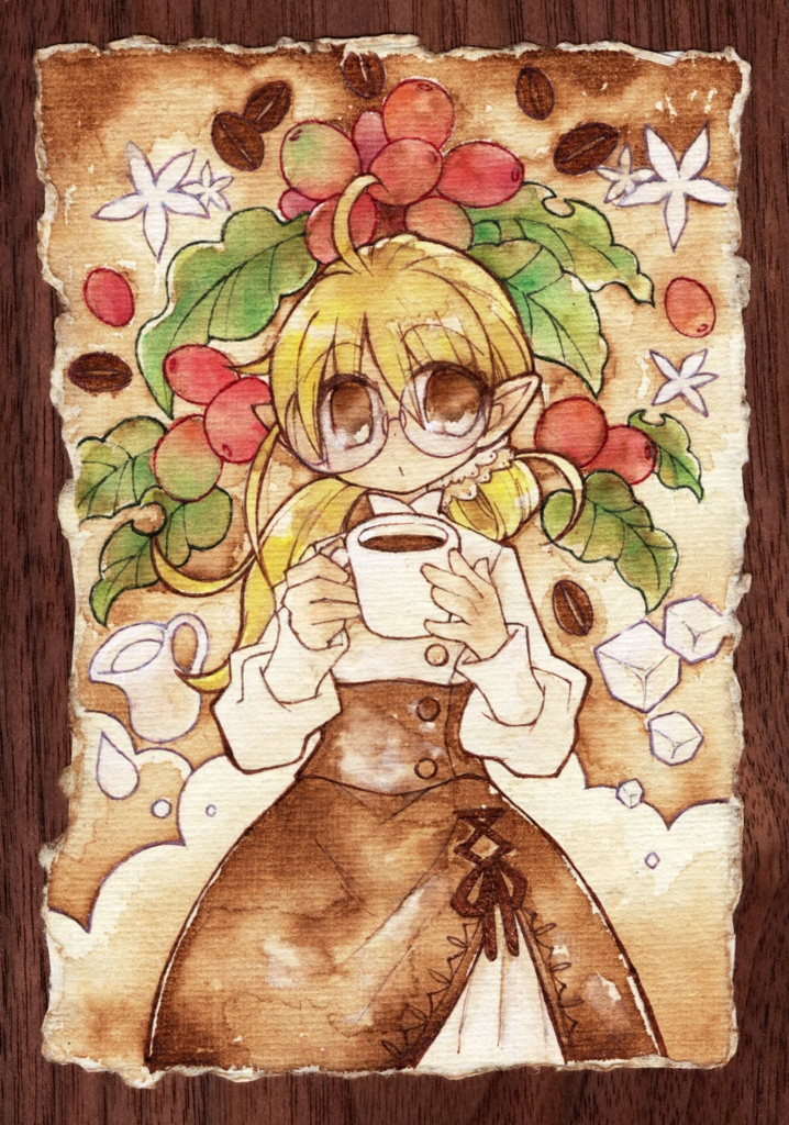 レザーヴィレッジ水彩紙(コーヒー)
