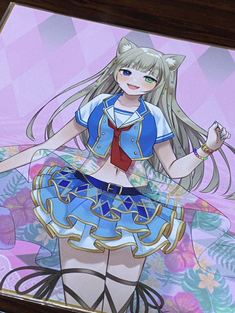 サイン入り色紙 アロハ衣装限定1名様