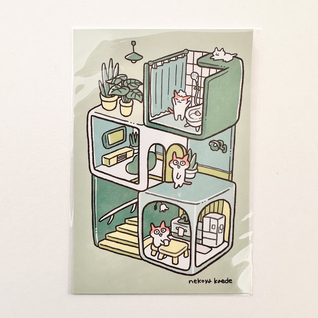 イラストカード(グリーン)