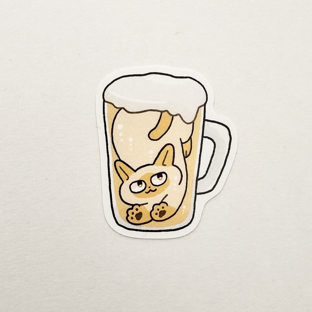 ステッカー(猫ビール)