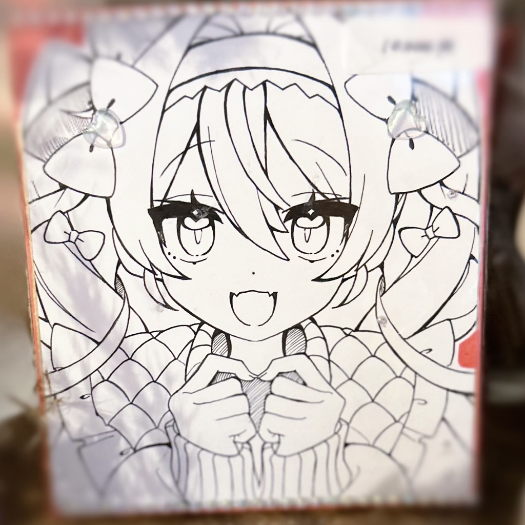 直筆サイン入り✦手描き色紙