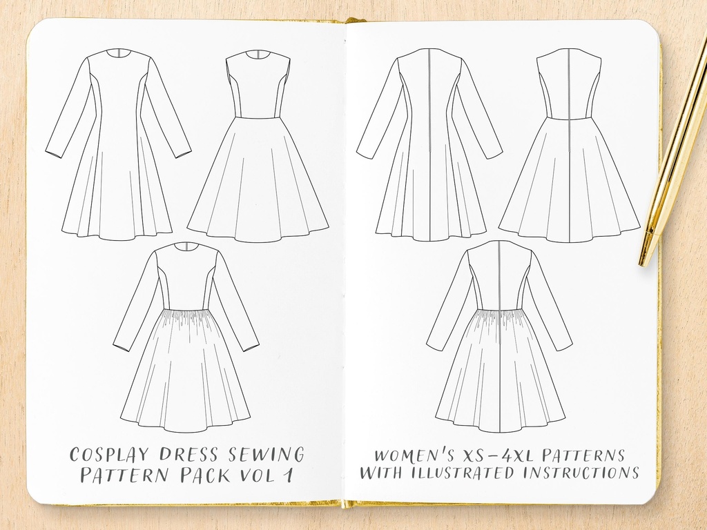 Cosplay Dress Sewing Patterns Vol 1