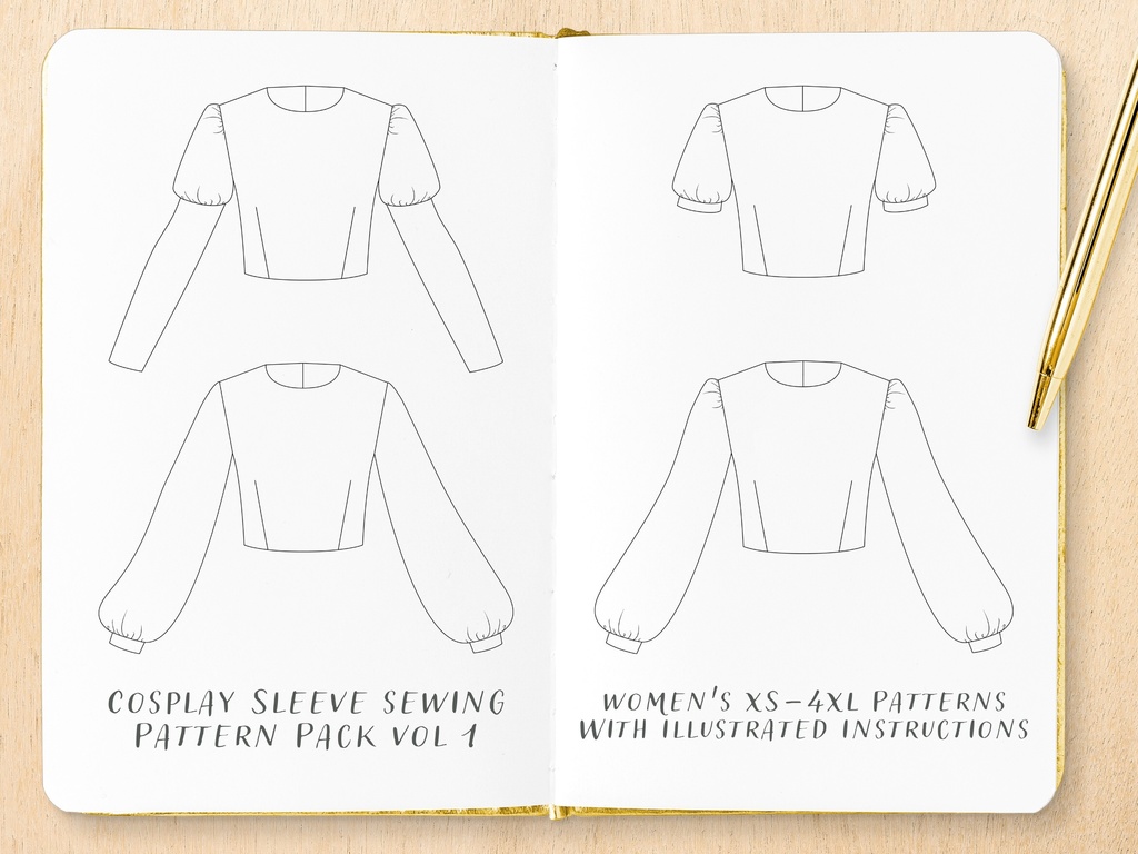 Cosplay Sleeve Sewing Patterns #1